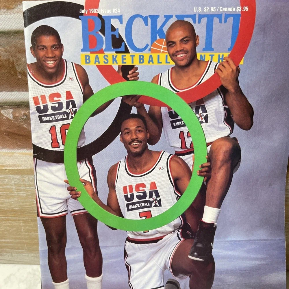 Beckett Basketball Monthly Jul 1992 Issue #24 USA Basketball Cover